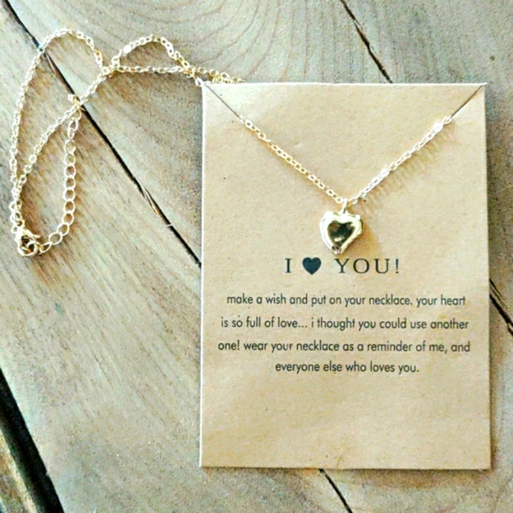 Heart "I Love You" necklace